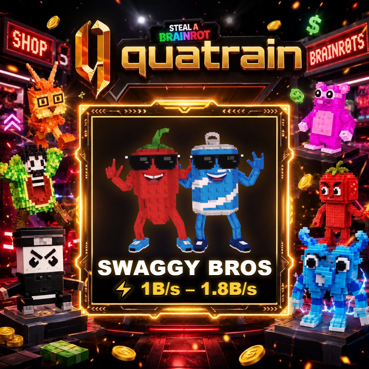 💸 Swaggy Bros $1B/s - 1.8B/s + Random Bonus 💸 Super Speedy | Steal A Brainrot ⚡️
