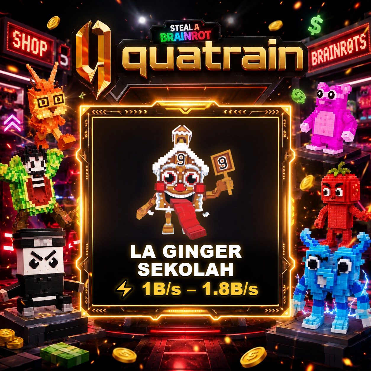 💸 La Ginger Sekolah $1B/s - 1.8B/s + Random Bonus 💸 Super Speedy | Steal A Brainrot ⚡️