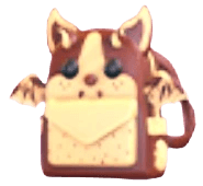 Chocolate Chip Bat Dragon Backpack ▪️ Legendary 🎩 Pet Wear ⚡ 24/7 Online 🚀