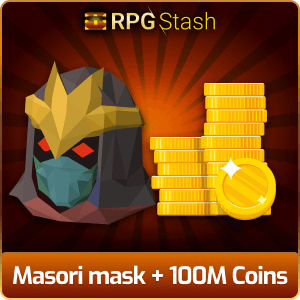 Masori mask + 100M Coins [💯1500+ High TLv Acc Trade⚖️] [OSRS] 🏆121K+Feedback Seller✔️