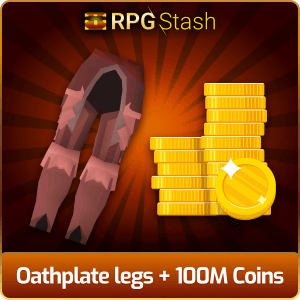 Oathplate legs + 100M Coins [💯1500+ High TLv Acc Trade⚖️] [OSRS] 🏆121K+Feedback Seller✔️