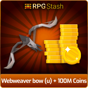 Webweaver bow (u) + 100M Coins [💯1500+ High TLv Acc Trade⚖️] [OSRS] 🏆121K+Feedback Seller✔️