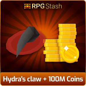 Hydra's claw + 100M Coins [💯1500+ High TLv Acc Trade⚖️] [OSRS] 🏆121K+Feedback Seller✔️
