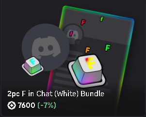 ⭐F in Chat (White) Bundle⭐$8.99