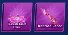 Ironrose Lance Set ( Sword + Emote )