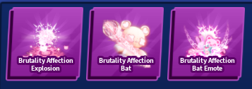Brutality Affection Bat Set ( Sword + Emote + Explosion )