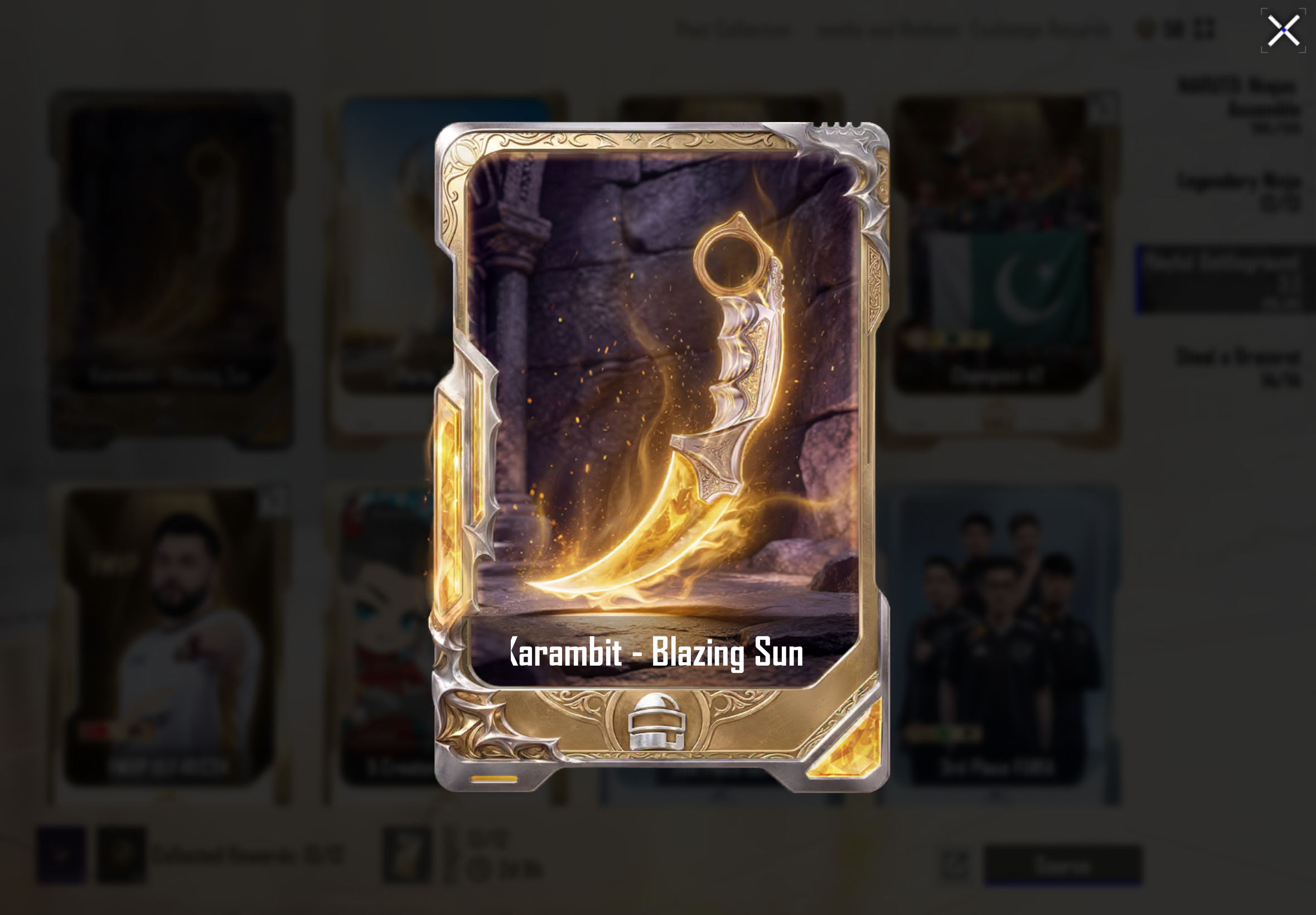 Karambit Blazing Sun