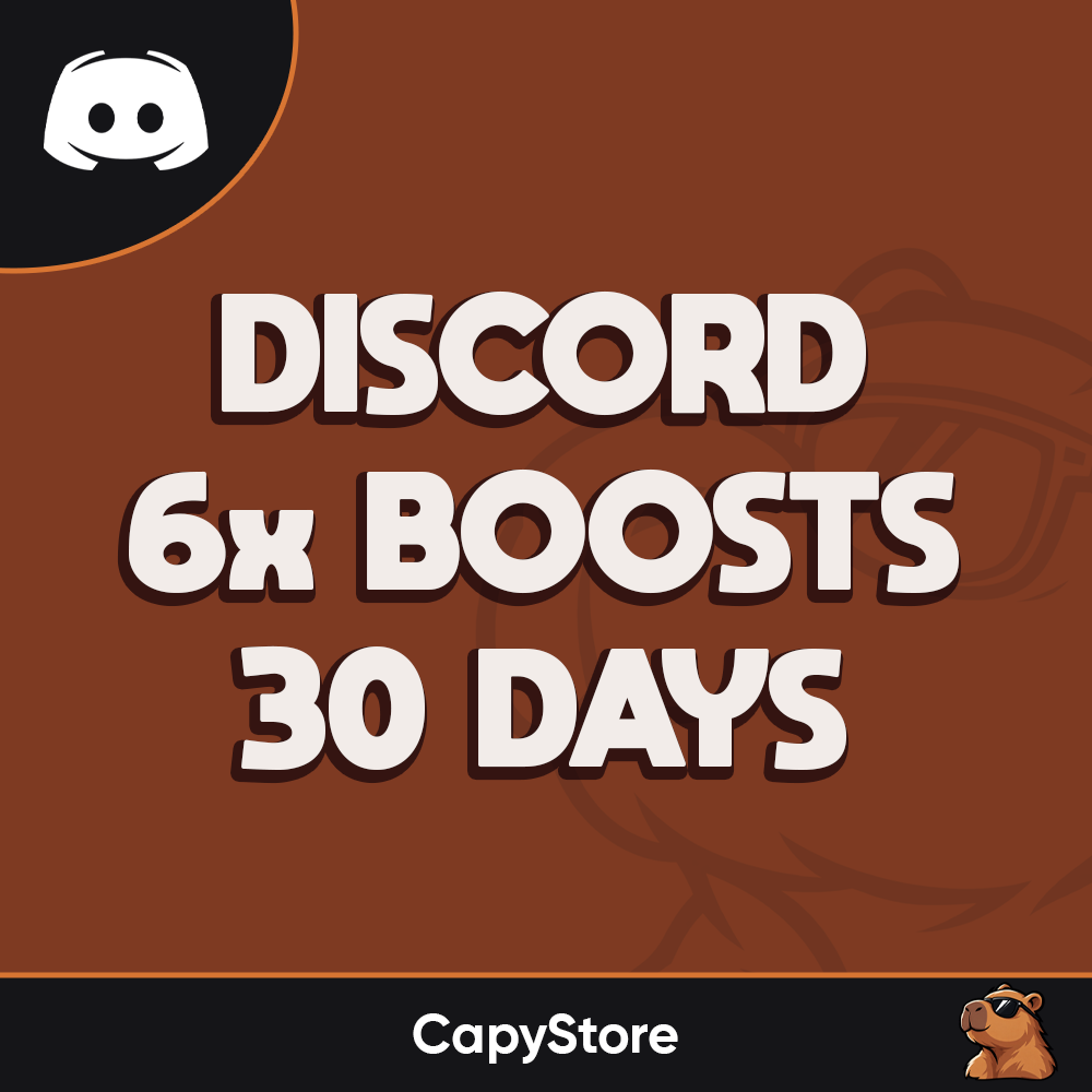 ⭐ Discord 6x Server Boosts (30 Days) | Fast Delivery