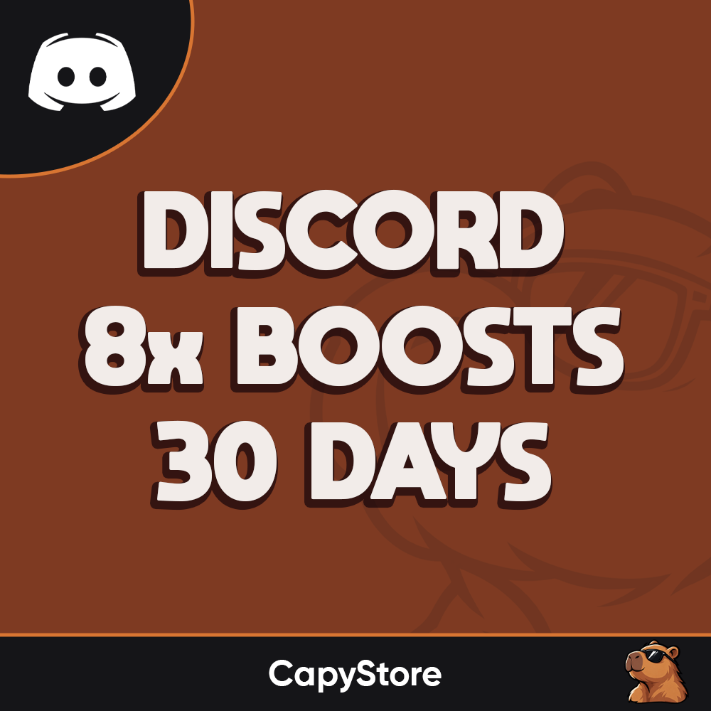 ⭐ Discord 8x Server Boosts (30 Days) | Fast Delivery