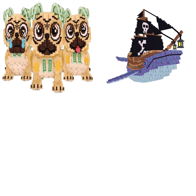 📦 BUNDLE 🌪 Los Puggies + Capitano Moby 👑 - FAST DELIVERY ⚡ - Steal a Brainrot