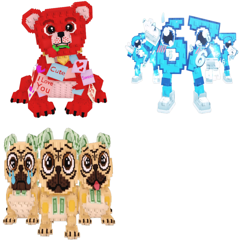 📦 BUNDLE 🚀 Love Love Bear + Los 67 + Los Puggies 💎 - FAST DELIVERY ⚡ - Steal a Brainrot