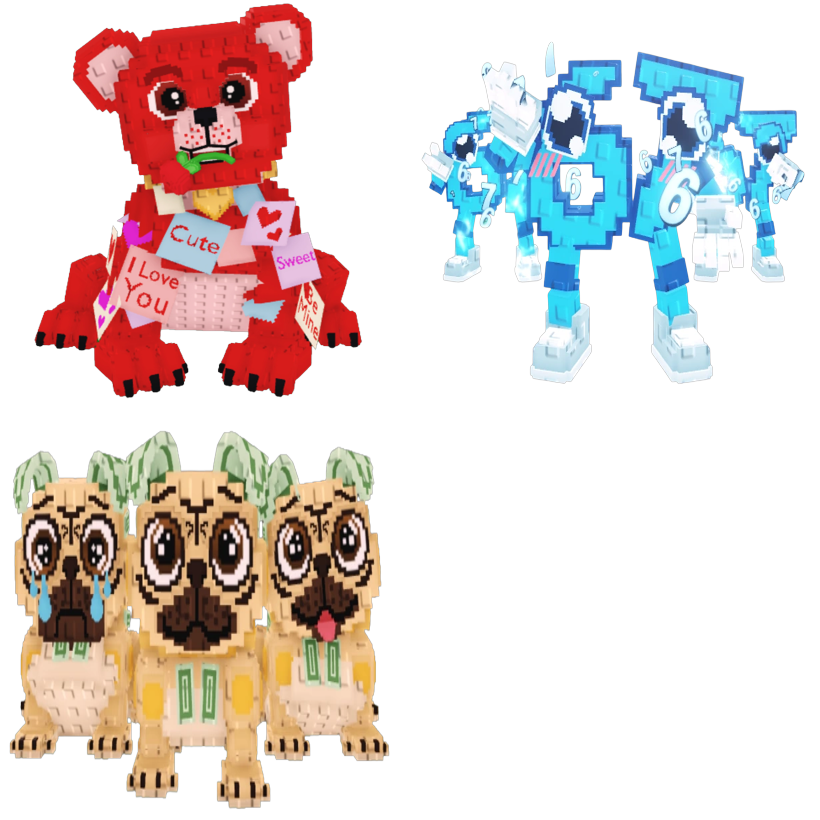 📦 BUNDLE 🚀 Love Love Bear + Los 67 + Los Puggies 💎 - FAST DELIVERY ⚡ - Steal a Brainrot