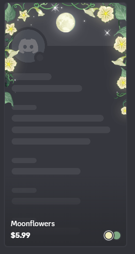 Moon flower | profile effect 4.99$