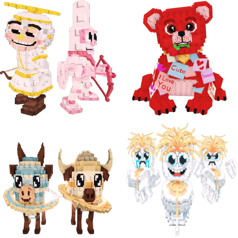 📦 BUNDLE 🧠 Los Cupids + Love Love Bear + Los Planitos + Los Spaghettis 🌪 - FAST DELIVERY ⚡ - Steal a Brainrot