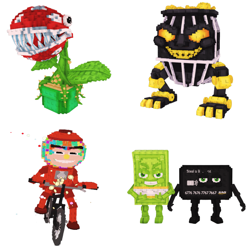 📦 BUNDLE 👑 Venuspino + Gold Gold Gold + Chicleteira Bicicleteira + Cash or Card 💥 - FAST DELIVERY ⚡ - Steal a Brainrot