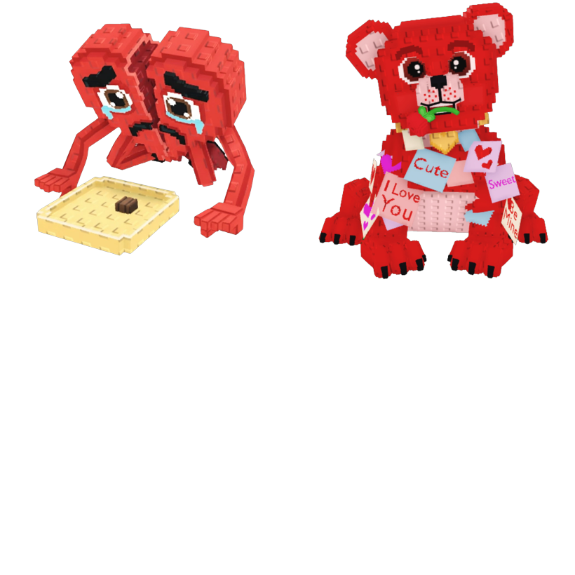 📦 BUNDLE 🎯 Noo my Heart + Love Love Bear 🌀 - FAST DELIVERY ⚡ - Steal a Brainrot
