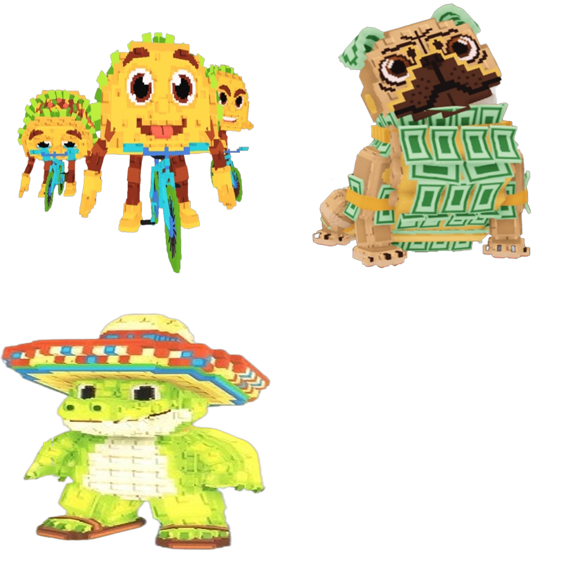 📦 BUNDLE 🚀 Los Tacoritas + Money Money Puggy + Tacorillo Crocodillo 👑 - FAST DELIVERY ⚡ - Steal a Brainrot