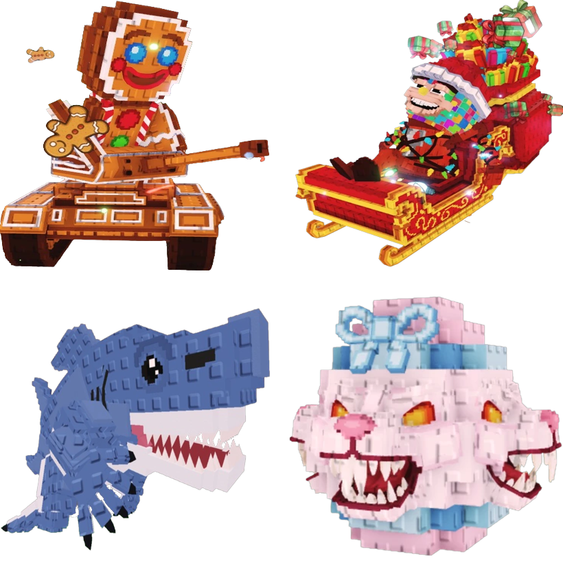 📦 BUNDLE 🎯 Ginger Cisterna + Chicleteira Noelteira + Tralaledon + Hydra Bunny 🚀 - FAST DELIVERY ⚡ - Steal a Brainrot