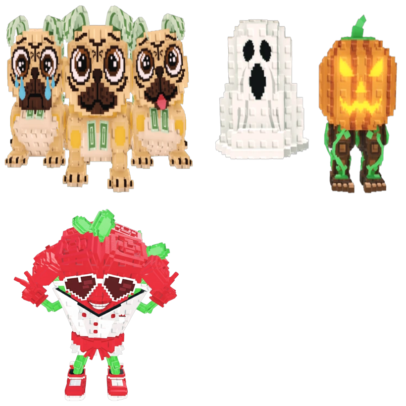 📦 BUNDLE 🧠 Los Puggies + Spooky and Pumpky + Lovin Rose 🧠 - FAST DELIVERY ⚡ - Steal a Brainrot
