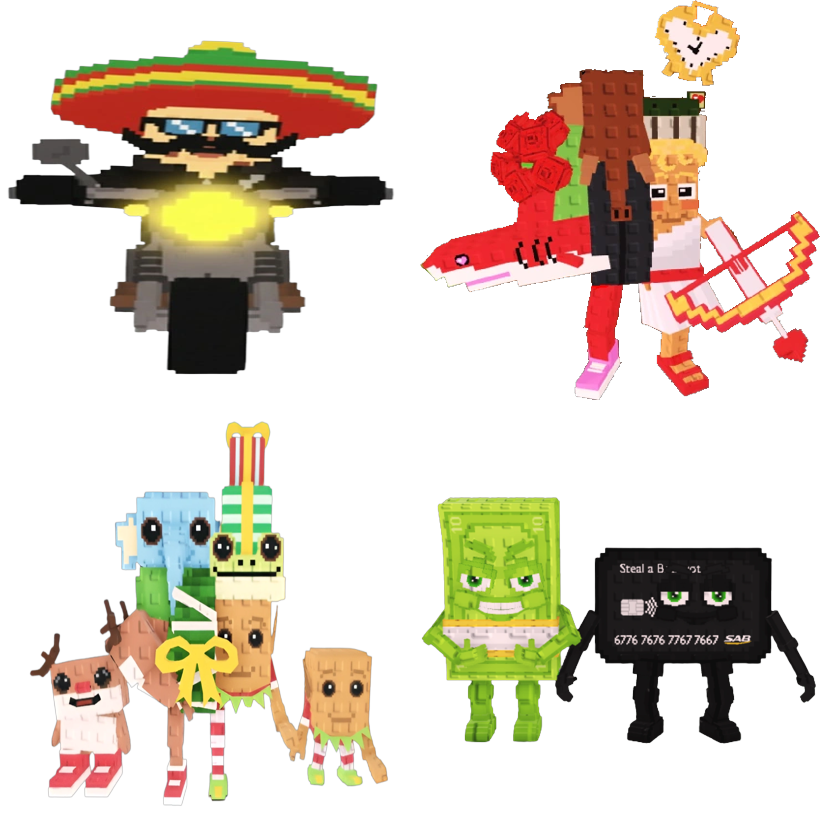 📦 BUNDLE 🧠 Burrito Bandito + La Romantic Grande + Los Jolly Combinasionas + Cash or Card  🎯 - FAST DELIVERY ⚡ - Steal a Brainrot
