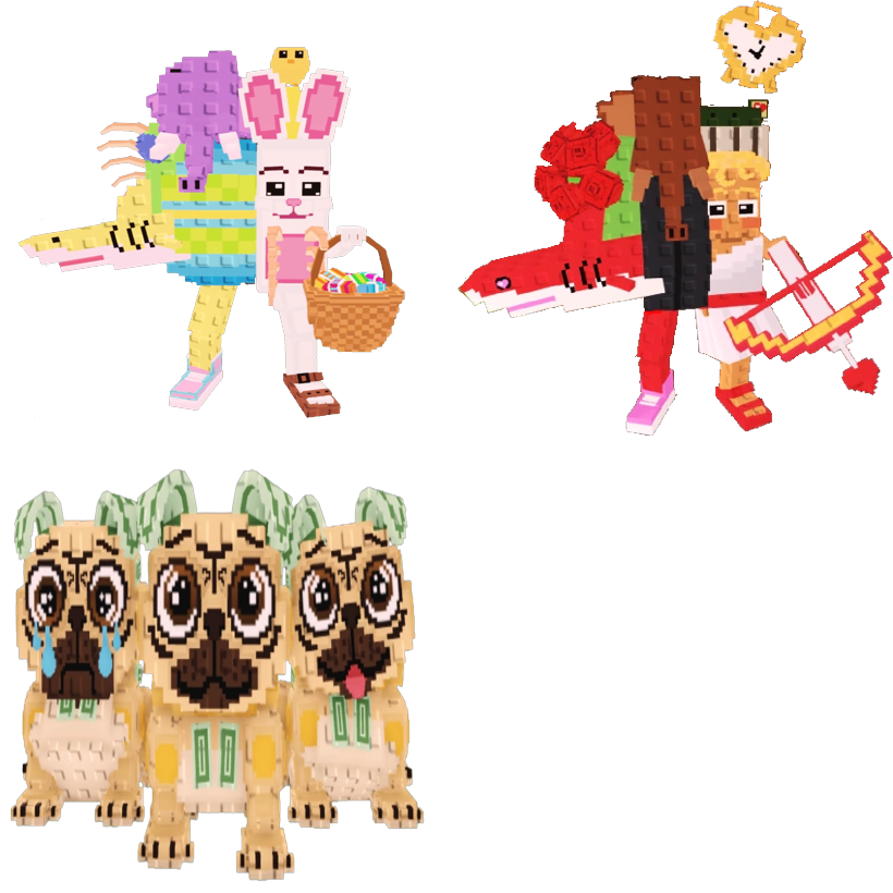 📦 BUNDLE 💎 La Easter Grande  + La Romantic Grande + Los Puggies ⭐ - FAST DELIVERY ⚡ - Steal a Brainrot