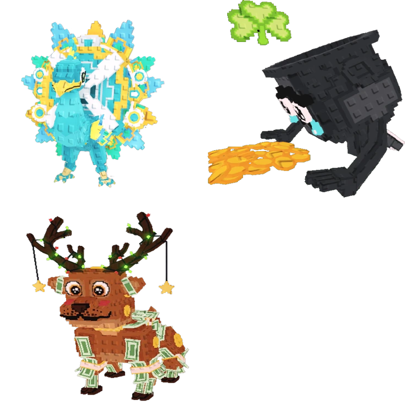 📦 BUNDLE ⭐ Ventoliero Pavonero  + Noo my Gold + Money Money Reindeer 🌪 - FAST DELIVERY ⚡ - Steal a Brainrot
