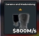 GARAMA AND MADUNDUNG PHANTOM 800M/s WITH TRAIT - INSTANT DELIVERY