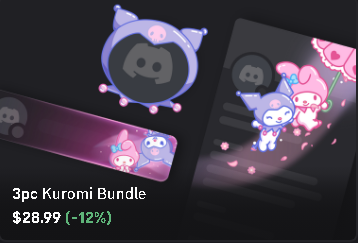 Kuromi Bundle 22.99$ - 32.97