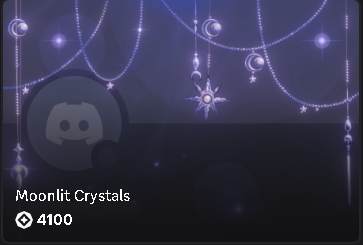 Moonlit Crystals Discord Effect🔥 $5.99 Decor Cheap