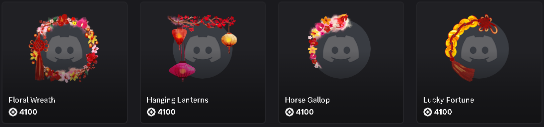 Year Of the Horse Avatar Decorations