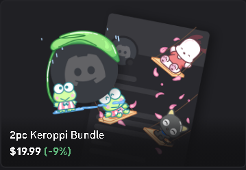 Keroppi Bundle 15.99$-21.98