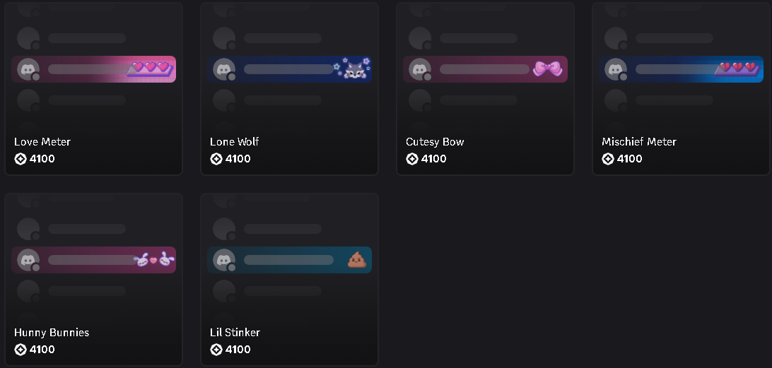 Any Love XP Nameplates 4.99$