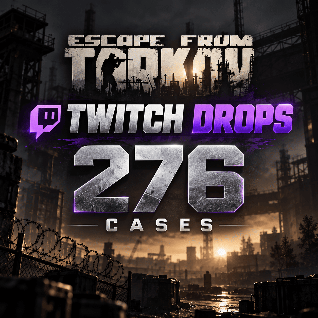 276 Cases | Legendary + Rare + Common | Escape from Tarkov Twitch Drops