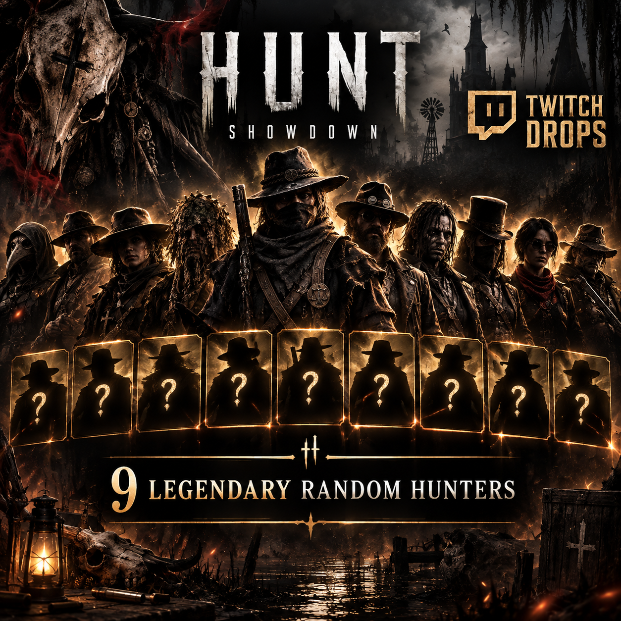 9 Hunter | 9 Legendary Random Hunters | Hunt: Showdown Twitch Drops