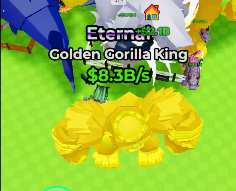 FRESH ACCOUNT | ETERNAL GOLDEN GORILLA KING 8.3B/s AND 8.2B/s | 122T Day Off | MONEY/S 33.9B | FULL SPEC CHECK DESCRIPTION | INSTANT DELIVERY