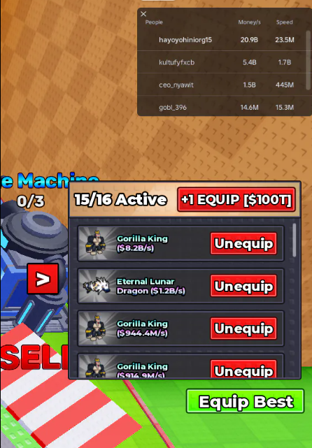FRESH ACCOUNT | ETERNAL GORILLA KING 8.2B/s | ETERNAL LUNAR DRAGON 2.2B/s | 75T Day Off | MONEY/S 20.9B | FULL SPEC CHECK DESCRIPTION | INSTANT DELIVERY