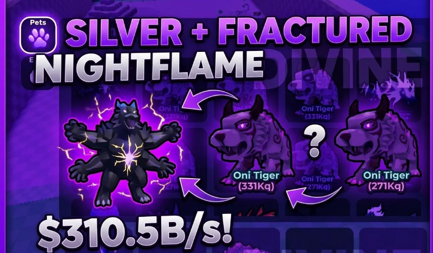 ⚡Silver + Fractured NightFlame | LIMITED STOCK ONLY BUY NOW!! | $310.5B/s | FAST & SAFE