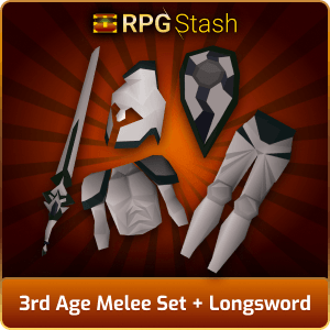 3rd Age Melee Set + Longsword [💯1500+ High TLv Acc Trade⚖️] [OSRS] 🏆121K+Feedback Seller✔️