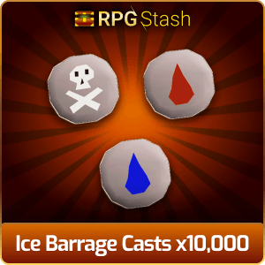Ice Barrage Casts x10,000 [💯1500+ High TLv Acc Trade⚖️] [OSRS] 🏆121K+Feedback Seller✔️