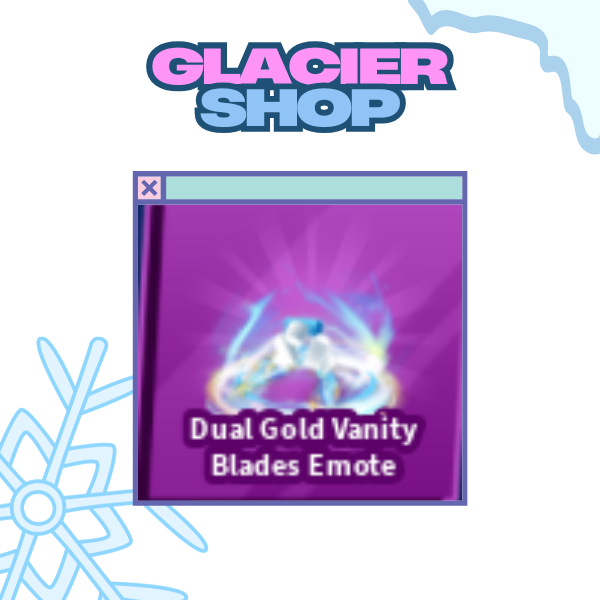 Dual Gold Vanity Blades Emote ( Limited )