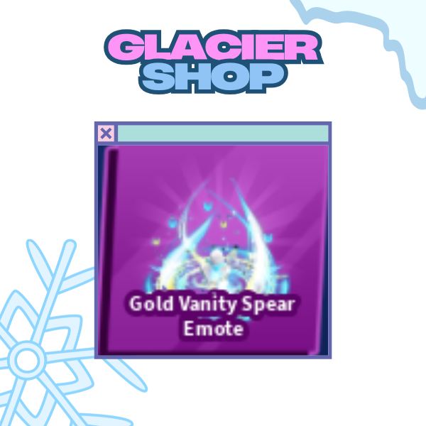 Gold Vanity Spear Emote ( Limited )
