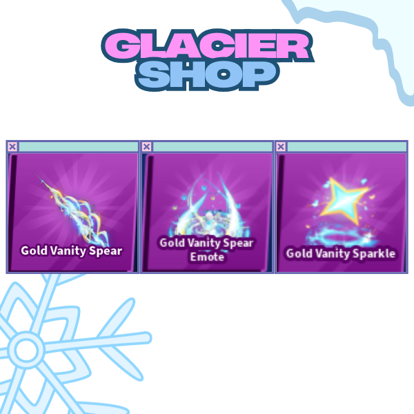 Gold Vanity Spear + Explosion + Emote ( Limited Set )