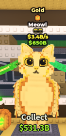 3.4B 1/4 GOLD MEOWL WITH PUMPKIN TRAIT