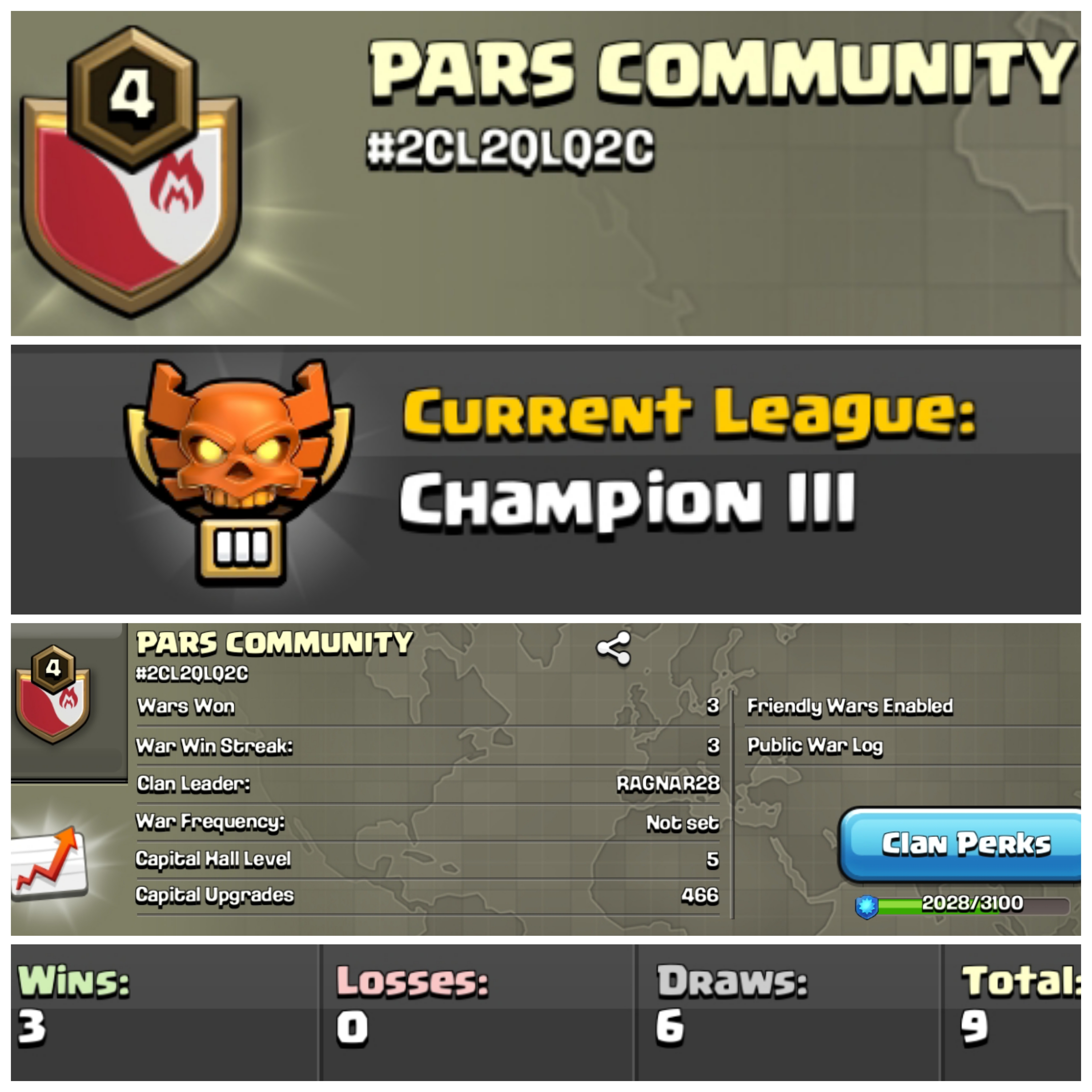 LVL 4 ⚡ CHAMPION 3 ⚡ NAME: PARS COMMUNITY ⚡ NO LOSSES ⚡ CC 5 ⚡ INSTANT DELIVERY 🚚