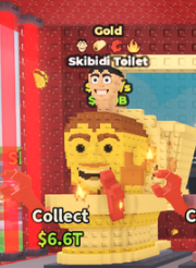 Gold Skibidi Toilet 8.6b/s