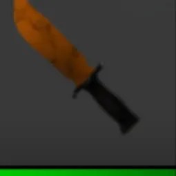 Orange Marble Knife Halloween