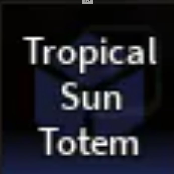 Fisch - Tropical Sun Totem Pop on server ( Cannot trade )