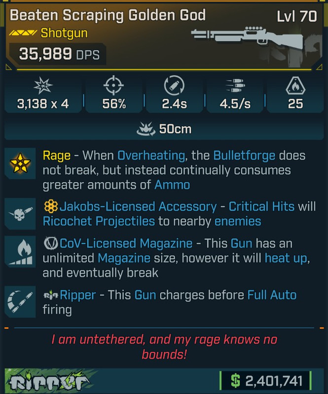 ⭐[GOD ROLL] L70 GOLDEN GOD - SEE IMAGE FOR STATS⭐