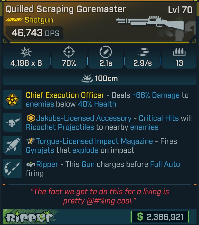 ⭐[GOD ROLL] L70 GOREMASTER - SEE IMAGE FOR STATS⭐