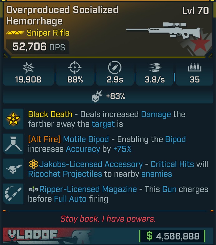 ⭐[GOD ROLL] L70 HEMORRHAGE - SEE IMAGE FOR STATS⭐